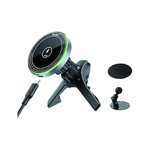 Go Des GD-WL289 Magnetik Wireless Kablosuz Şarjlı 2 in 1 Araç İçi Telefon Tutucu - ZORE-263616