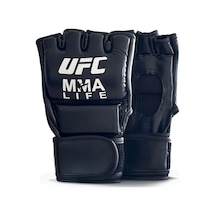 Hsport Ufc Mma Eldiveni Suni Deri Kesik Parmak Tasarımı Velcro Bilek Desteği Kafes Dövüşü Ve İdman Xlarge Açık Mavi
