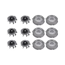 5000 Serisi Tıraş Makineleri İçin 6'lı Yedek Başlık Paketi Sh50, S5000 S5420 S5380 S5351 Çok Hassas Bıçaklar