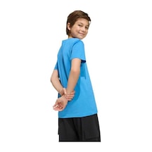 Adidas Essentials Çocuk Mavi Yuvarlak Yaka Tişört Mavi