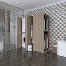 Kenzlife Çamaşır-Kurutma Makinesi Dolabı Ve Giysi Dolabı Bistami Sağ Crd 180 160 60 Banyo Çok Renkli