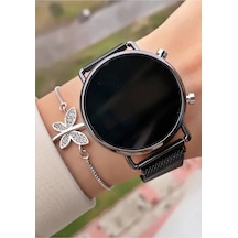 Unisex Çelik Kasa Dijital Led Ekran Kol Saati Siyah - 132317797 Altın