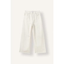 Defacto Culotte Üç Cepli Paça Ucu Kesik Detaylı Gabardin Pantolon I4116ax26hswt32 Beyaz-wt32
