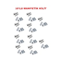 Sr-280 + Zl Aparat Seti 280 Kg Manyetik Kilit 12/24v Dc Elektromanyetik Kapı Kilidi 10 Adet