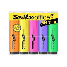Scrikss Fosforlu Kalem 5 Li Blister Sh712 Çok Renkli