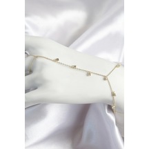 Pirinç Zirkon Taşlı Sallantılı Model Gold Renk Kadın Şahmeran - Tj-sn699 Çok Renkli