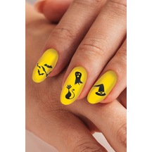 Halloween-1 Tırnak Dövmesi Tırnak Tattoo Nail Art