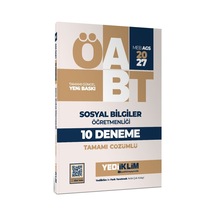 Yediiklim Yayınları 2027 Meb Ags Öabt Sosyal Bilgiler Öğretmenliği Tamamı Çözümlü 10 Deneme-169988