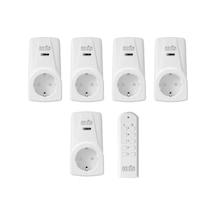 Axıs Beşli Uzaktan Kumandalı Priz Set 3680 W