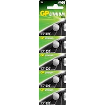 Pil 1220 Lityum Düğme Beşli Paket Gp Cr1220