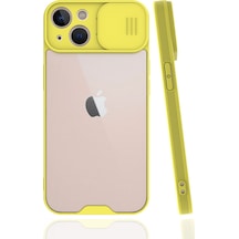 Newface - 706 - İphone 13 Kılıf Platin Kamera Koruma Silikon - Edntrend - - Sarı