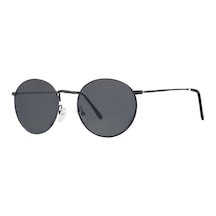 Sanches Retro Gun Metal Füme Polarize Cam Yuvarlak Güneş Gözlüğü 50 Diğer