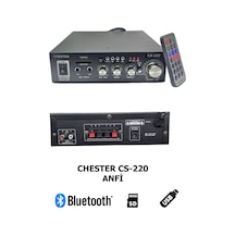 Bluetooth Mini Stereo Amfi - Usb Sd Kart Okuyucu Hoparlör Anfisi - Kumandalı Ev Ofis Ses Sistemi