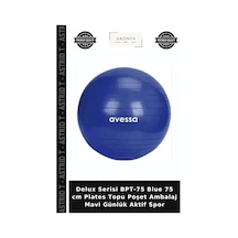Delux Serisi Bpt-75 Blue 75 Cm Plates Topu Poşet Ambalaj Mavi Günlük Aktif Spor