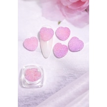 Candy Glow 3d Sugar Heart Nail Charm Pink Lilac No:07