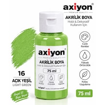 Axiyon Art Akrilik Boya 75 Ml Açık Yeşil Su Bazlı Hobi Ve Dekoratif Boya Genel