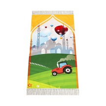 Dijital Baskılı Çocuk Seccadesi - Balonlu Camili - 44 X 78 Cm Renkli