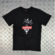 Stoned&Fame Unisex Siyah Bıggıe Baskılı T-shirt SIYAH