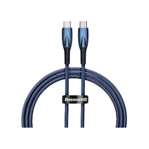 Glimmer Series 100w 100 Cm Pd Type-c Şarj Kablosu Mavi