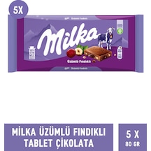 Milka Üzümlü Fındıklı Tablet Çikolata 5 x 80 G