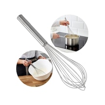 Büyük Boy Paslanmaz Çelik Çırpıcı Üst Kalite Kalın Çıprıcı Yumurta Çırpıcı Krema Çırpıcı 35 Cm Çelik Diğer