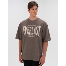Everlast Authentic Boxing Oversize Koyu Vizon Erkek Tişört Koyu Vizon