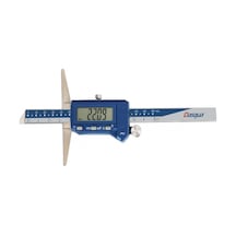 Dasqua 0-300mm Dijital Derinlik Kumpası Pimli Ip67 Yağa, Suya Dirençli 2460-1115