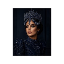 Hürrem Sultan Tacı Gelin Tacı Kına,söz,nişan,after Taç Lacivert - 889279236 Lacivert