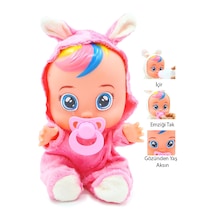 Ağlayan Ve Konuşan Et Bebek 20 Cm Su İçen Bebek Oyuncağı 3+ Yaş Pembe