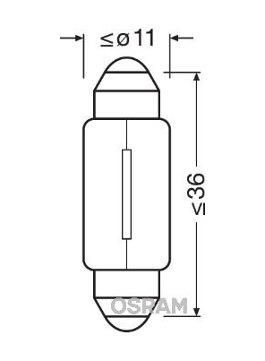 Ampül 125 5w Sv8.5-8 C5w Unv1 10 Adet