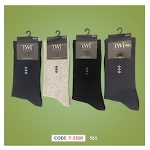 Twisocks Pamuk Soket Baklava Desen Karışık Çorap 12'li - Karışık