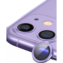 Apple İphone 11 Raze Metal Kamera Lens - Mor