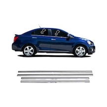 Chevrolet Lacetti Sedan Krom Cam Çıtası 4 Parça Paslanmaz Çelik