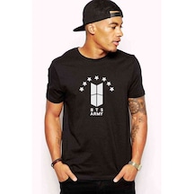 Bts Army Baskılı Siyah Erkek Tshirt Bts Army Baskılı Siyah Erkek Tshirt