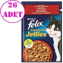 Purina Felix Sığır Eti Ve Domates Soslu Yaş Kedi Maması 85 Gr 26 Ad