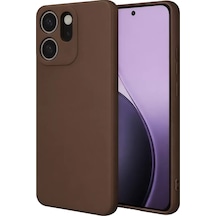 Newface Oppo Reno 14f First Silikon - Kahverengi