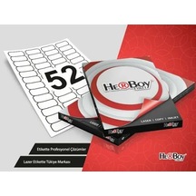 Herboy Etiket-laser 46,4x21,2mm Hb-1052 Beyaz