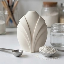 Dekoratif Stun Mum Silikon Kalıp 10x7.5 Cm