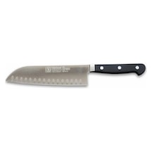 61950 - Sıcak Dövme Oluklu Santoku Şef Bıçağı 18 Cm Renkli