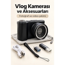 Otomatik Odaklamalı Dijital Fotoğraf Makinesi 4k Video Ve Fotoğraf Çekimi