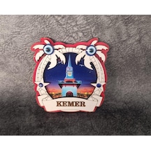 Magnet Kule Saat Martı Nazar Göz Palmiye Deniz Balık Bayrak Buzdolabı Süsü Ahşap Magnet Mıknatıslı Hediyelik Eşya