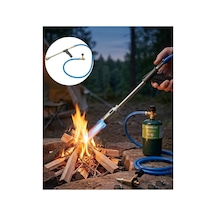 Gazlı Pürmüz Alev Tabancası Hortumlu Profesyonel Lpg Yakıcı Mangal Kamp Ve At - Hs08372471-3