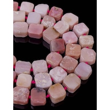 14 x 8 MM Pembe Opal Taşı Dizi Lacivert