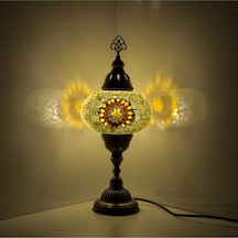 Dekor Mozaik Lamba Masaüstü Lamba Gece Lambası Abajur Osmanlı Dekoratif Masa Lamba