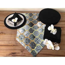 Sofra Sunum Seti Gri Moroccan Set Çok Renkli