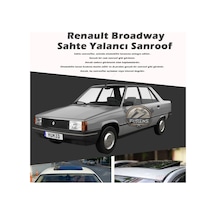 Renault Broadway Parlak Siyah Yalancı Çakma Sahte Sunroof