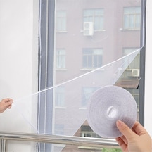 100 150 Cm Hazır Pencere Sinekliği 5 Mt Bant Hediye Tak Çıkar Tül