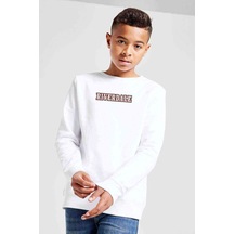 Tshirthane Riverdale Logo Baskılı Unisex Çocuk Beyaz Sweatshirt Beyaz