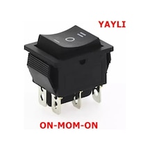 Geniş Işıksız Anahtar (On)-Off-(On) 6P Yaylı Ic-110 1 Adet