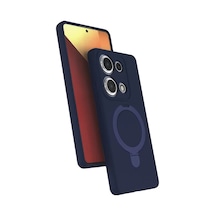 Newface Xiaomi Redmi Note 13 Pro 4g Regal Magsafe Standlı Kapak - Lacivert